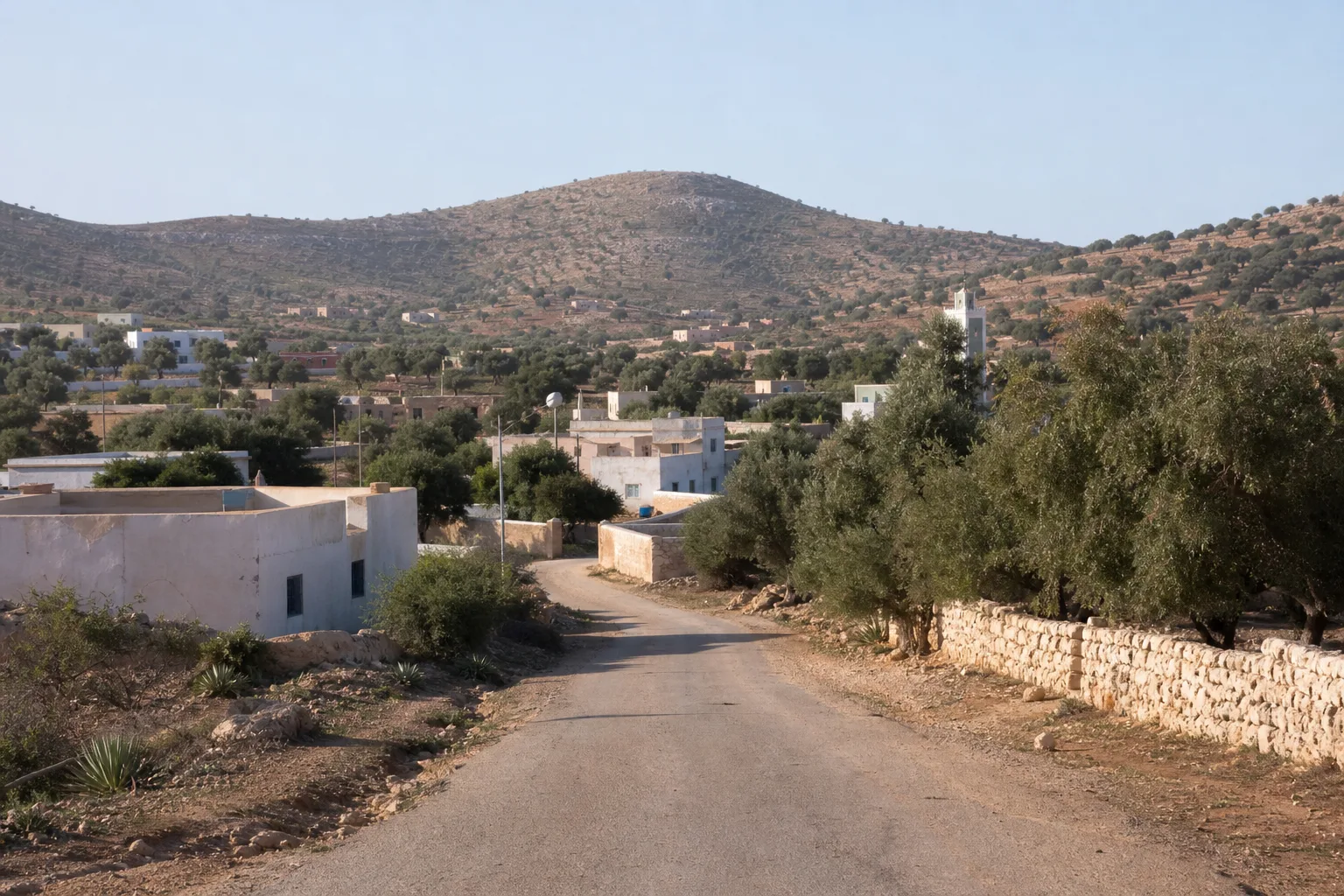 Vue représentative du secteur Ida Ougourd à Essaouira