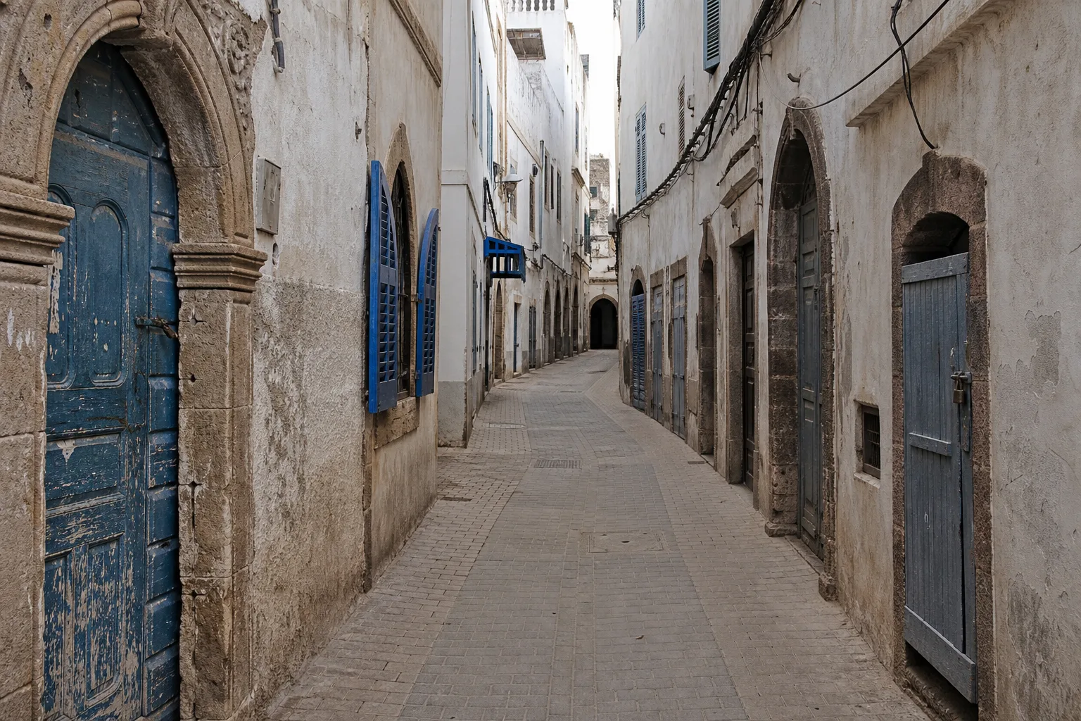 Vue représentative du secteur Mellah à Essaouira